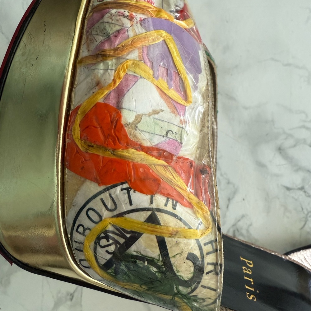 Christian Louboutin Artistic “Trash” Multicolor Heels - Picture 5 of 16